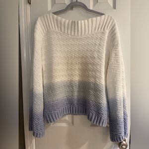 Gap Blue Ombré Sweater Size L.